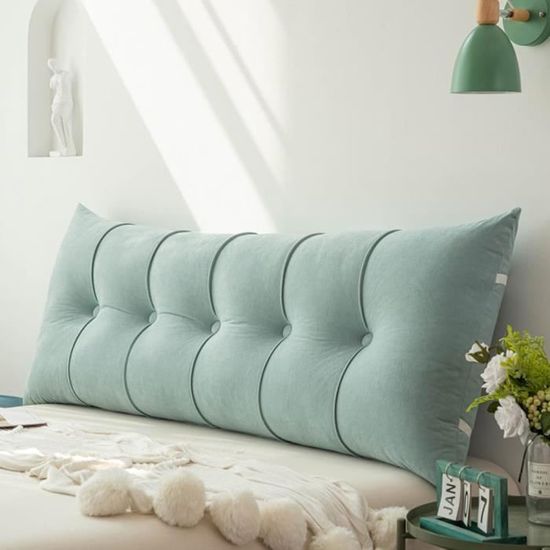 Coussin Dossier Triangulaire 150cm Pour Lit - Soutien Lombaire, Housse Lavable - Lecture Et Détente