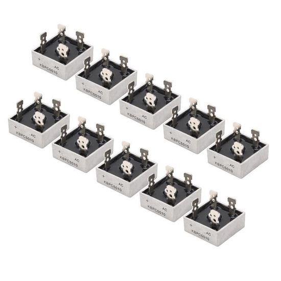 Lot De 10 Diodes Redresseuses Monophasées KBJ410 - 4A 1000V | Pont Redresseur Pour électronique, Alimentations, Projets DIY