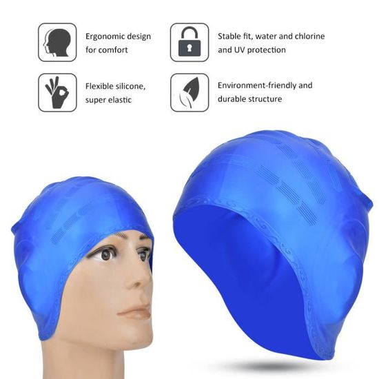 1 Pc Imprimé Bonnet De Bain Bonnet De Bain En Silicone Bonnet De Bain Dames Rétro Bonnet De Bain