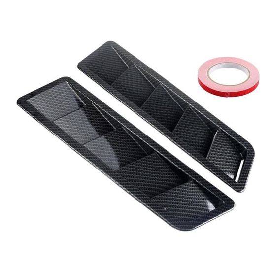Évent Décoratif De Capot Auto – Adhésif, Motif Carbone – Pour Personnalisation, Style Sportif