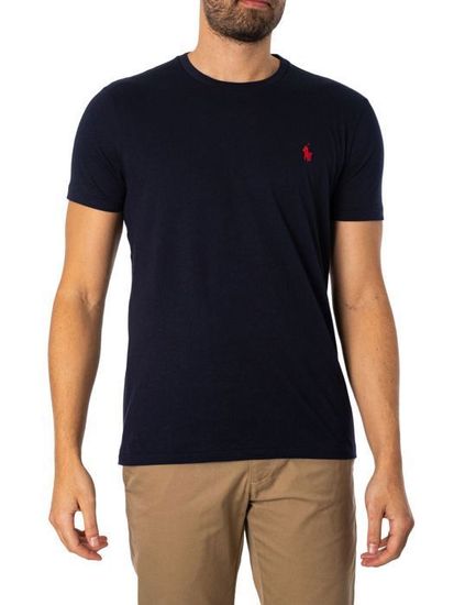 Tee shirt ralph lauren bleu marine deals