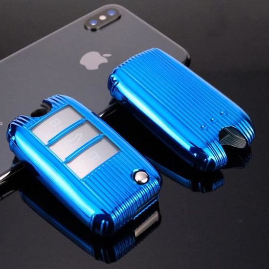 Coque Silicone Pour Télécommande De Voiture – Protection Anti-chute – Noir/bleu/rouge – 8,6 Cm