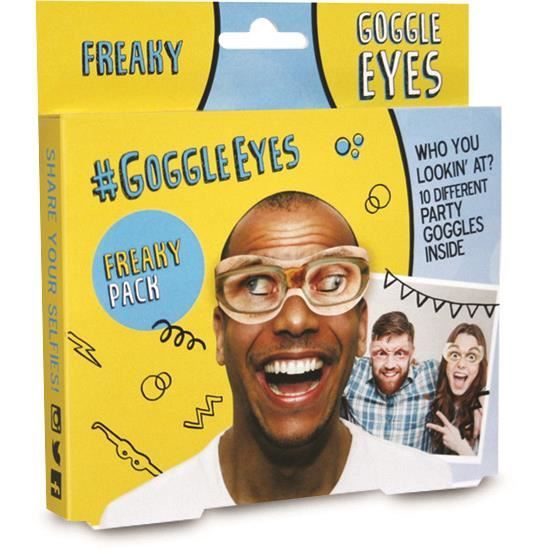 Lunettes en carton Goggle Eyes - Rubies - Kit de 10 - Mixte - Enfant - Blanc