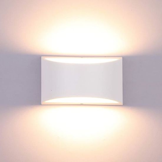 Applique murale à LED Noir Carré Lumière tricolore Lampe murale moderne