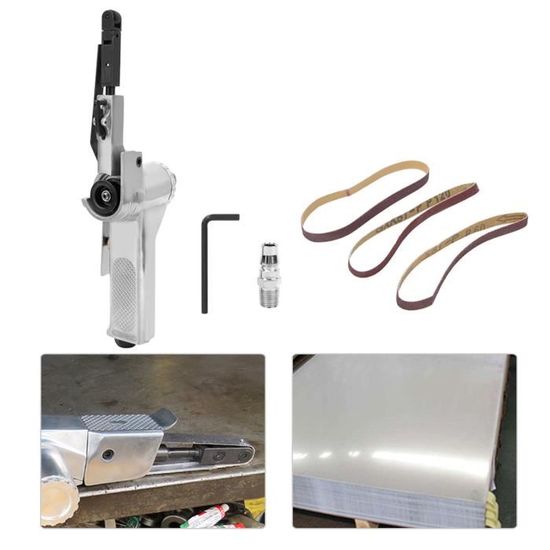 Adaptateur De Ponceuse à Bande Pour Meuleuse Model 100 - En Alliage D'aluminium Avec 2 Courroies Et Clé - Modification Pour Ponçage