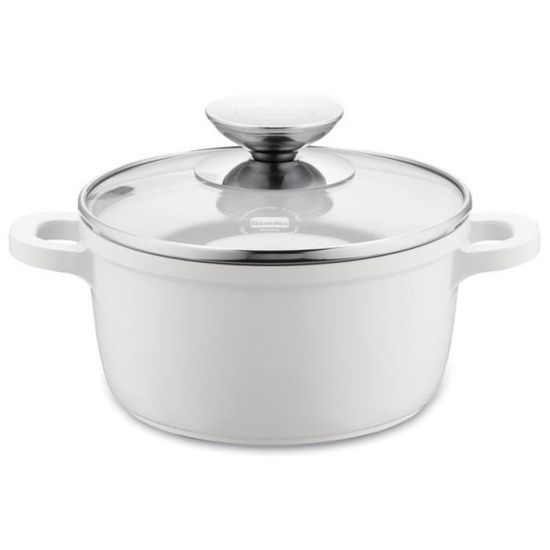 Vario casserole Click induction 16 cm aluminium/verre blanc