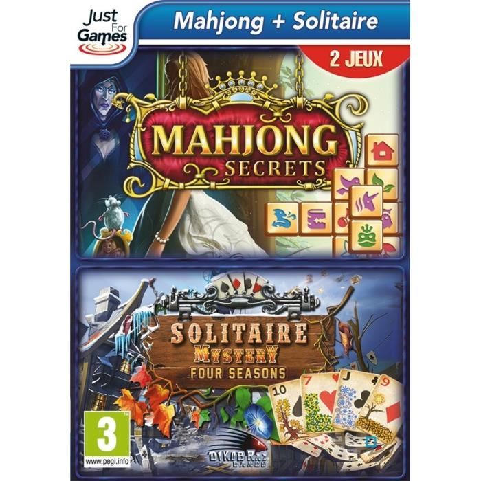Just For Games Coffret Mahjong + Solitaire Jeu PC