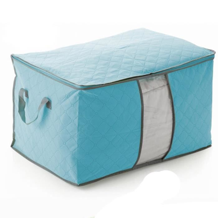 Sac de rangement pour vêtements en charbon de bambou Étui de rangement pour couette Organisateur de literie Stockage à domicile 1096