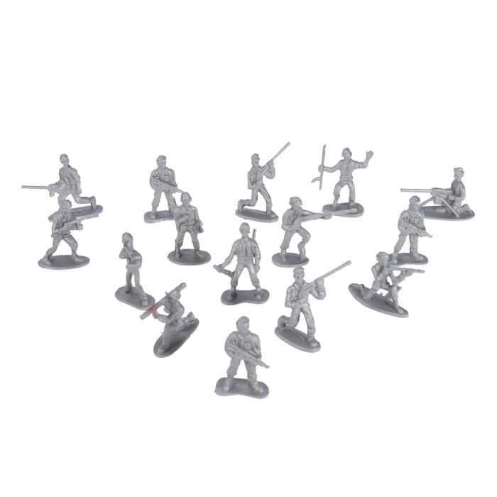 100 pcs Soldats Chiffres Statique En Plastique Militaire Armée ROBOT MINIATURE - PERSONNAGE MINIATURE - ANIMAL ANIME MINIATURE