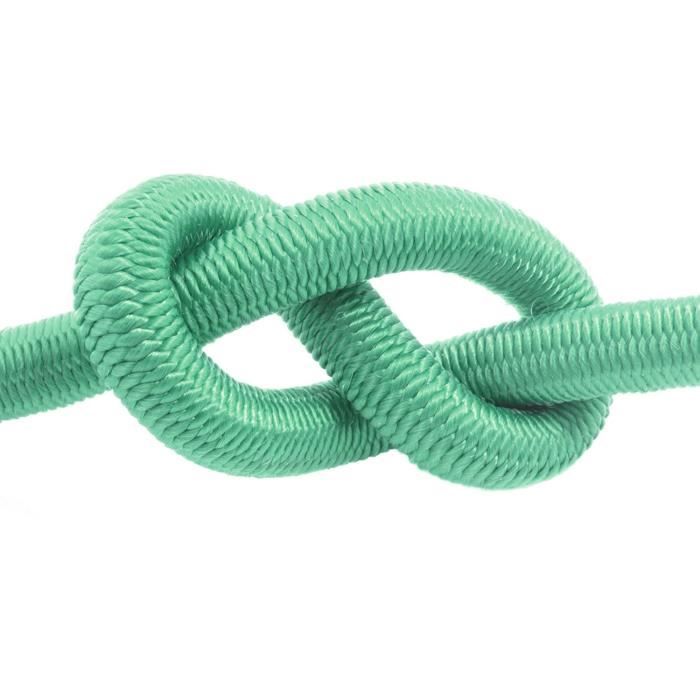 20m corde élastique câble 8mm vert - plusieurs tailles et couleurs