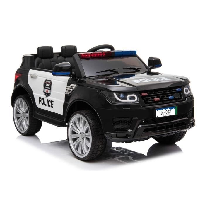 Land Rover style voiture enfant police noire