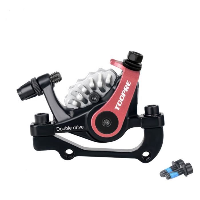 DAMILY® Étrier de Frein de vélo mécanique Frein à disque arrière Alliage d'aluminium - Noir