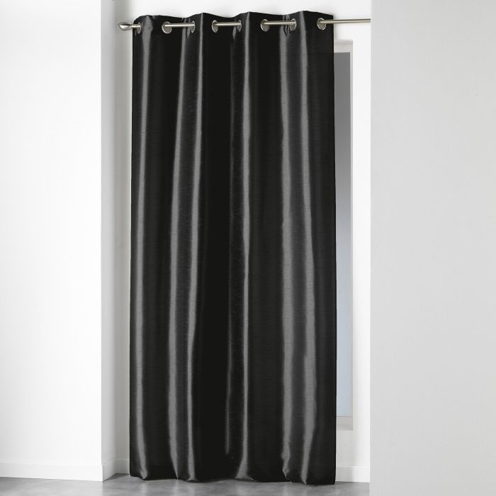 Rideau oeillets 140x240 SHANA NOIR