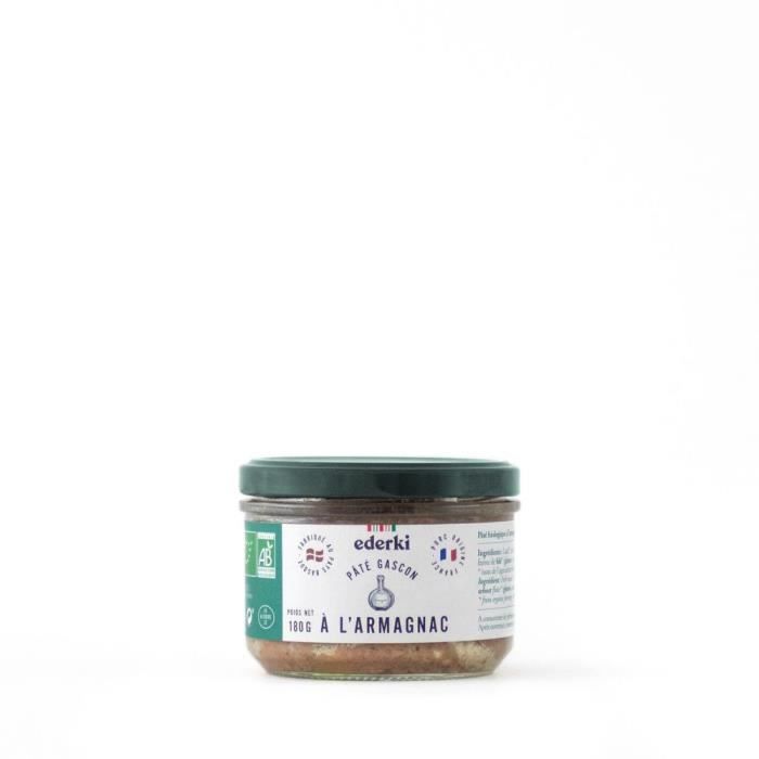Pâté Gascon bio - À l'armagnac 180g