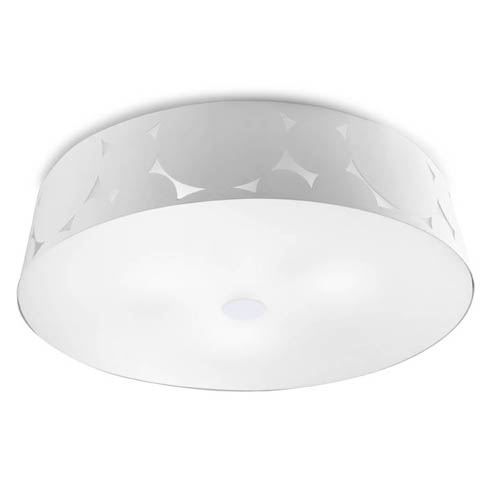 Grand plafonnier Trama design Blanc