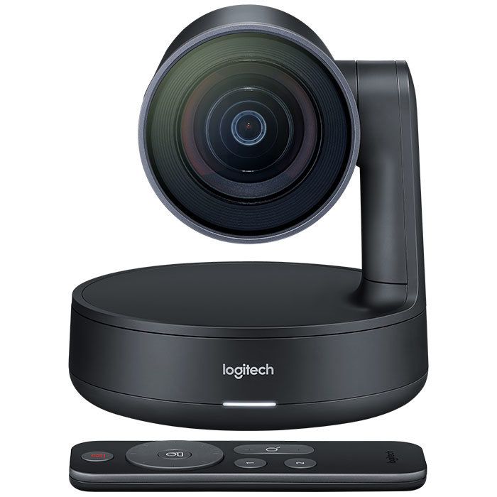 LOGITECH Caméra de Vidéoconférence - 13 Mégapixels - 60 fps - Noir mat, Gris ardoise - USB 3.0 - Vidéo 3840 x 2160 - Autofocus