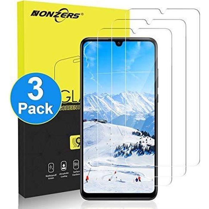 NONZERS 3 Pièces Verre Trempé pour Huawei P30 Lite Film Protection Écran en Verre Trempe P30 Lite Transparent sans Bulles Ultra Rési