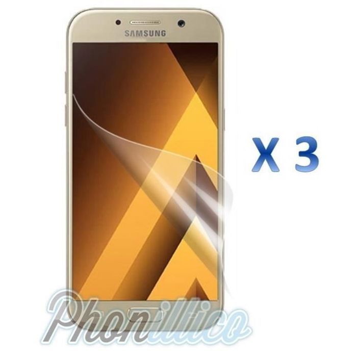 Lot 3 Films Protection Plastique Ecran Samsung Galaxy A5 2017 Phonillico®