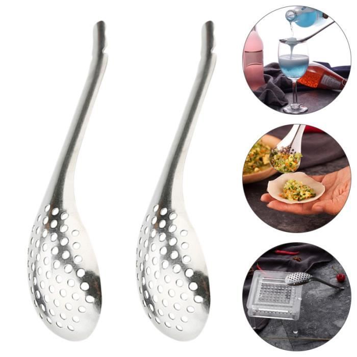 3 Pcs Durable Multipurpose Pratique Créatif Antirouille Spherification Cuillères Passoire pour Cuisine CAVIAR