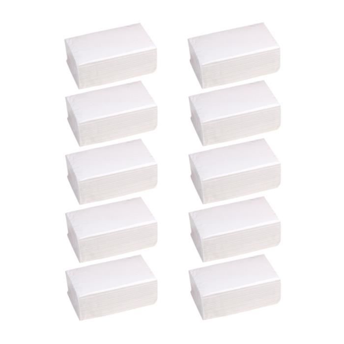 10 Packs Serviettes en Papier Serviettes Maison Table Papier Toilette Tirage Papier Blanc Papier Toilette Portable Voiture Accueil