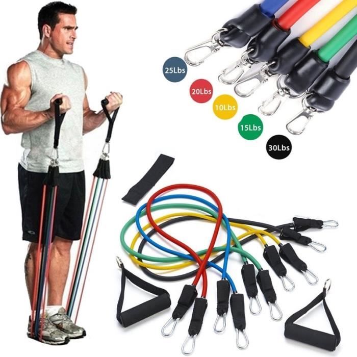 Yoga câble de traction Des Exercices de Fitness bandes de résistance 11 pcs/ensemble
