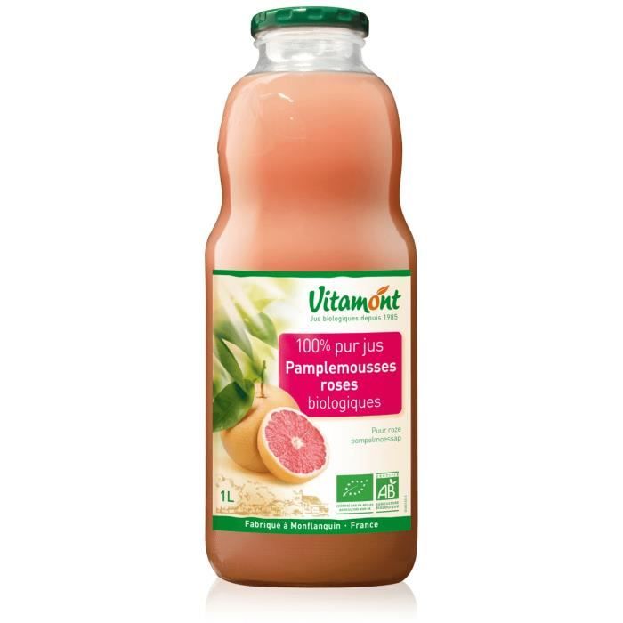 VITAMONT - PUR JUS DE PAMPLEMOUSSE ROSE 1L CC