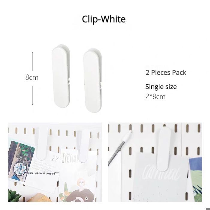 Lot De Clips Pour Panneau Perforé Avec Deux Styles De Montage