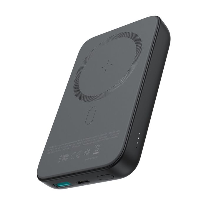 Batterie externe MagSafe - JOYROOM - JR-W020 - 10000mAh - 20W - Câble Type-C 40cm - Noir