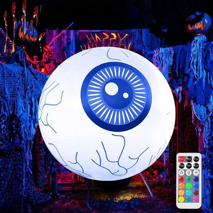 2 Globes Oculaires Effrayants Halloween Avec Crochets - Décoration Horreur Réaliste Pour Maison Hantée