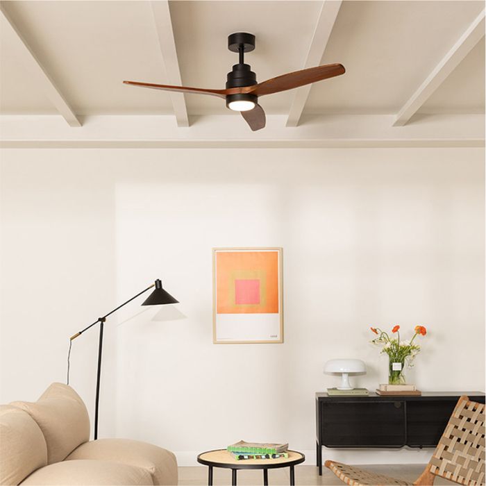 Ventilateur de plafond - Create - WIND STYLANCE - Silencieux - Bois - Télécommande - Create