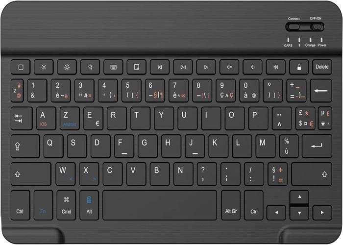 Coque Clavier Bluetooth AZERTY Pour IPad 10e/11e Génération (10.9" 2022 / 11" A16 2025) - Housse Amovible, Batterie Longue Durée