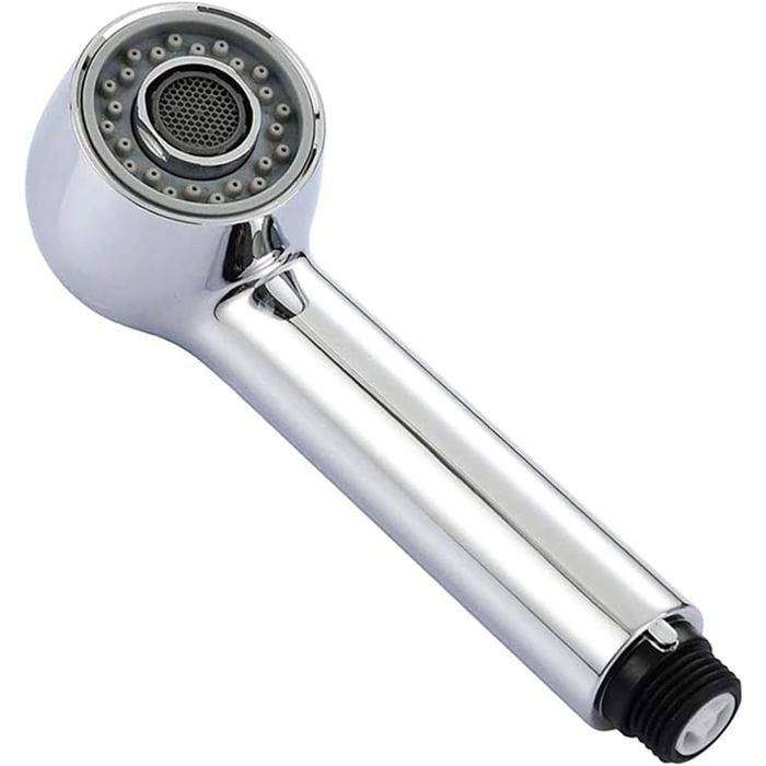 Pommeau De Rechange 3 Fonctions Universel G 1/2" – Robinet Cuisine/Douche Chromé Argenté Amovible