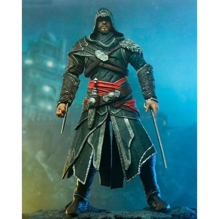 Figurine - NECA - Ezio Auditore - Assassins Creed Revelations - Articulations mobiles - Détails réalistes