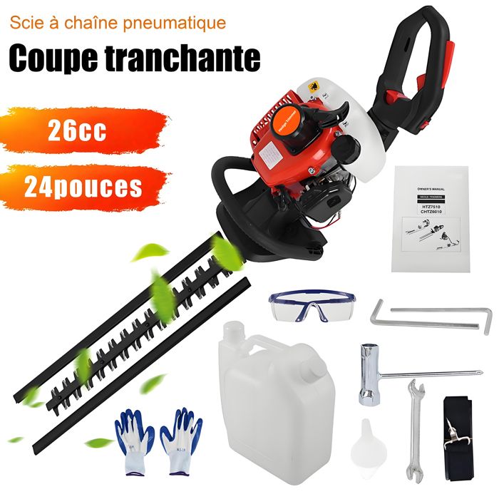 Taillehaie thermique 24 pouces 26CC Taillehaie à essence à — free download