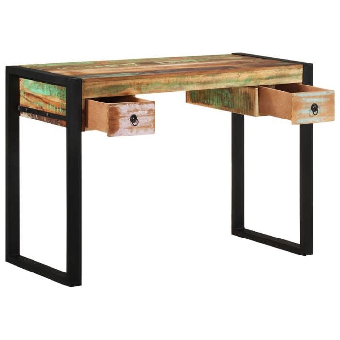 Bureau Multicolore CLOUD Table à écrire Pour 1 personne Bois de récupération massif BBB50