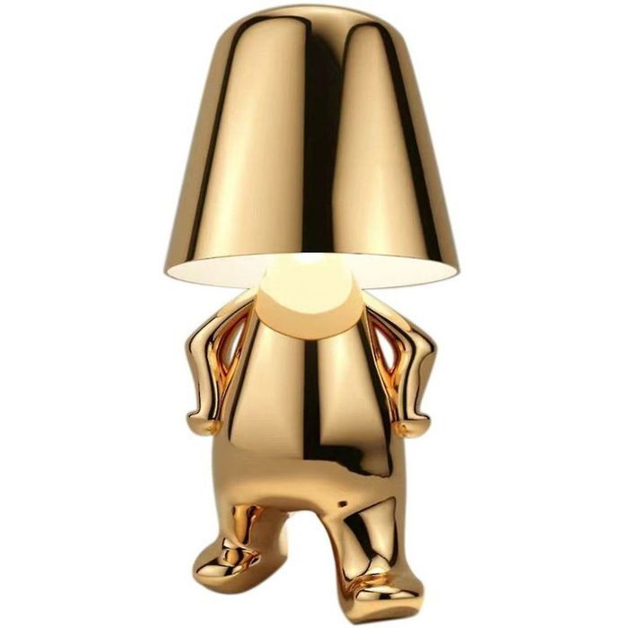 Lampe de table LED Little Golden Man tactile dimmable veilleuse bar décoration intérieure