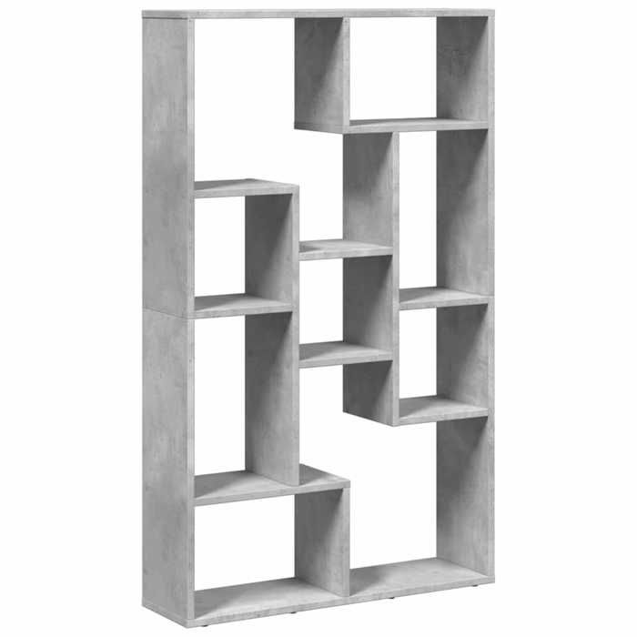 Soldes FlottantsBibliothèque（1 PC) - Cabinet de Livre/Meuble Étagère - gris béton 72x20x120 5 cm - bois dingénierie - 3317