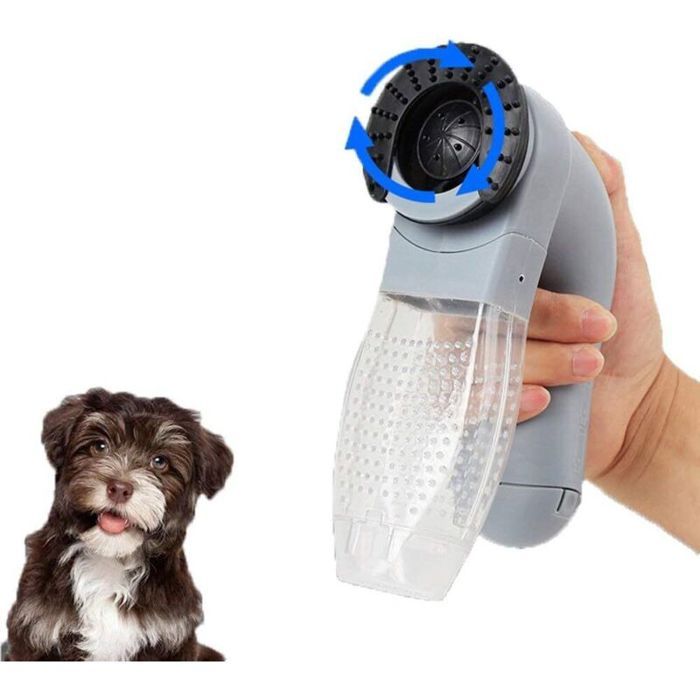 Brosse électrique pour animaux - Virex® - Épilateur électrique sans fil - Aspirateur à poils danimaux