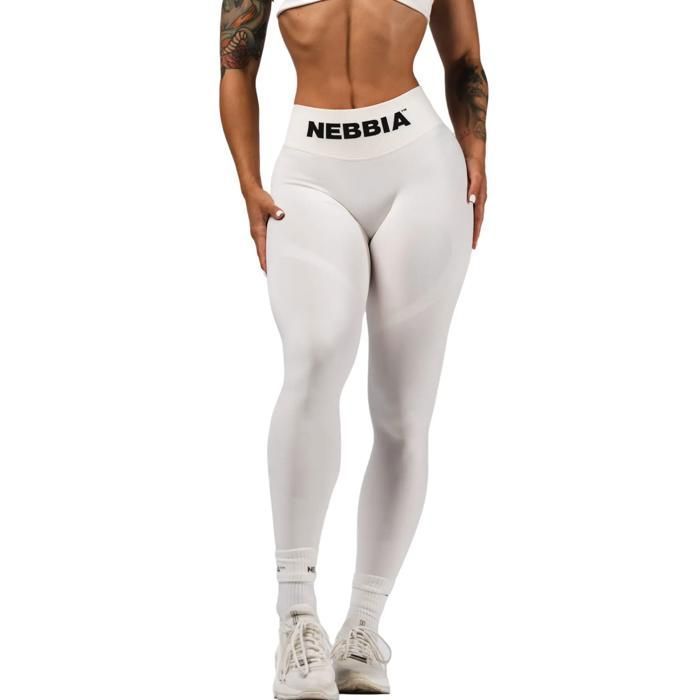 Legging taille haute femme Nebbia Flow Seamless - cream