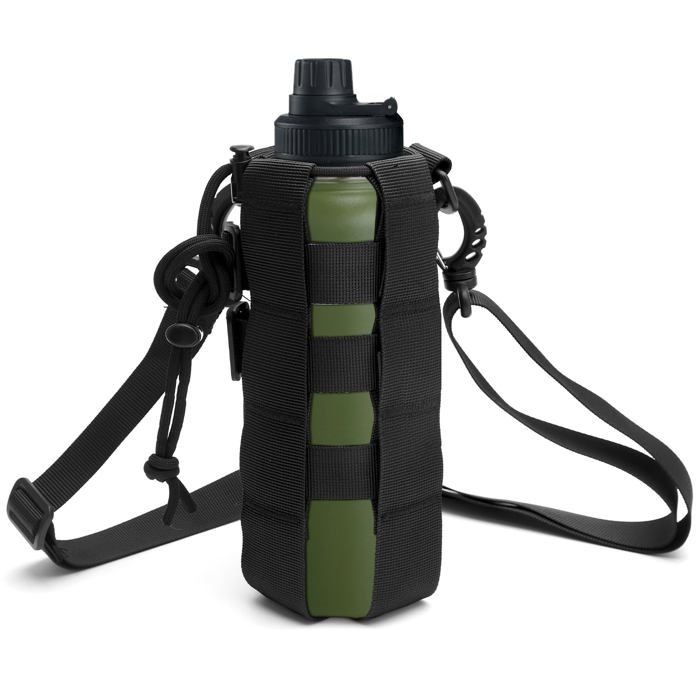 Porte Gourde Sac à Dos Sac à Dos Porte Gourde avec Cordon réglable Sangle Porte bidon Ceinture Porte-Bouteille de bière Cuneary