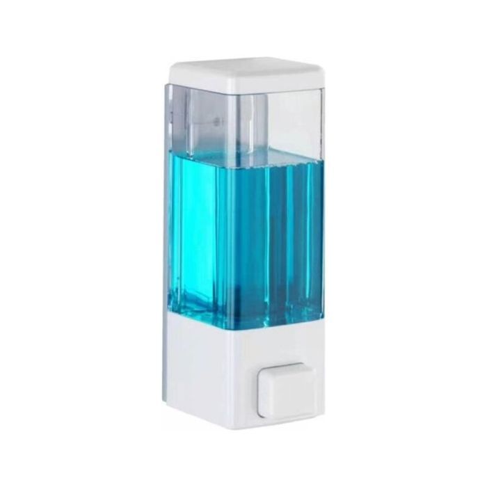 Distributeur de désinfectant et de Savon Blanc Distributeur Mural hygiénique pour désinfectant Savon Liquide etc. Fixer sans pe
