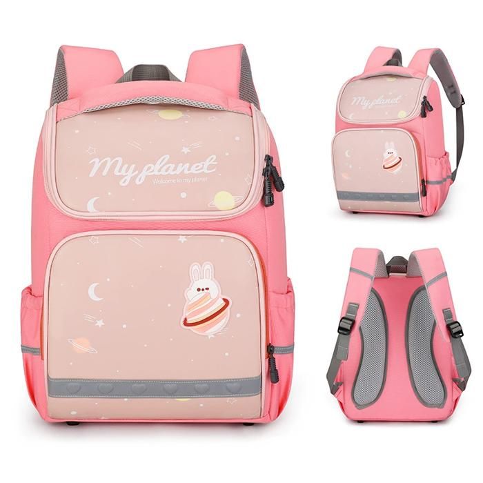XJYDNCG Cartable Fille Primaire Cp Sac à Dos enfant garçon et fille Taille Petite Style Simple 37x27x13cm - Rose