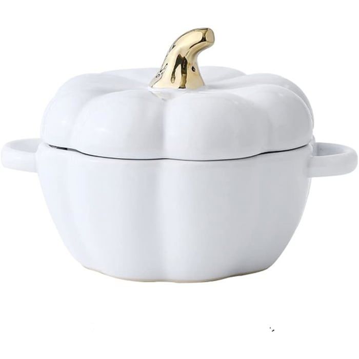 Bol porcelaine céréales 450 ml créatif mignon forme citrouille soupe avec poignée bnc SALADIER