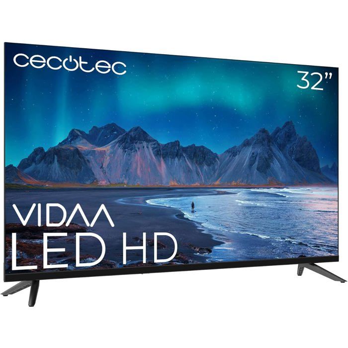 Smart TV LED 32 Pouces HD Série A5 ALH50032 Vidaa Dolby Audio WiFi Sortie Casque 3 HDMI 2 USB