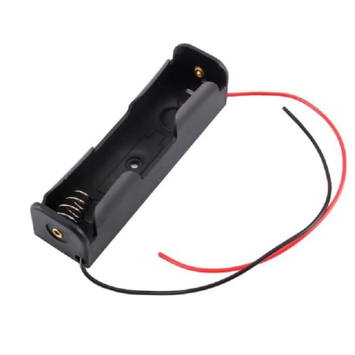 10 Supports Pour Batterie 18650 - Porte-piles Plastique Avec Connecteur Et Ressort, Pour Projets DIY, Power Banks