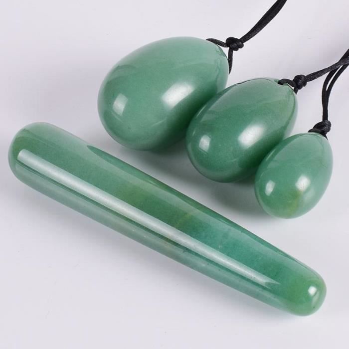 Dongling Dongling vert-Boule de serrage des muscles vaginaux, Yoni Jade Egg ...