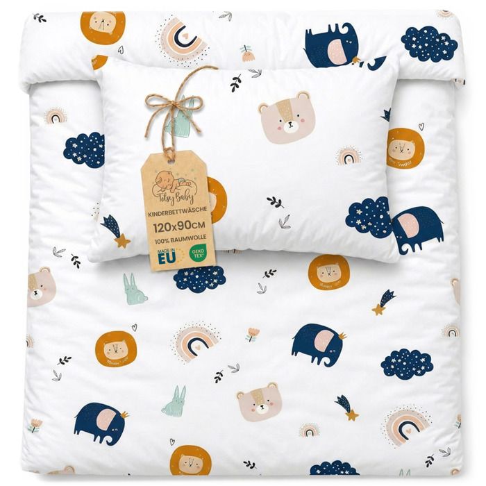 Couette Enfant Vizaro 100x135cm 300g 9,5Tog - 100% Coton Oeko-Tex - Hiver Et Demi-saison