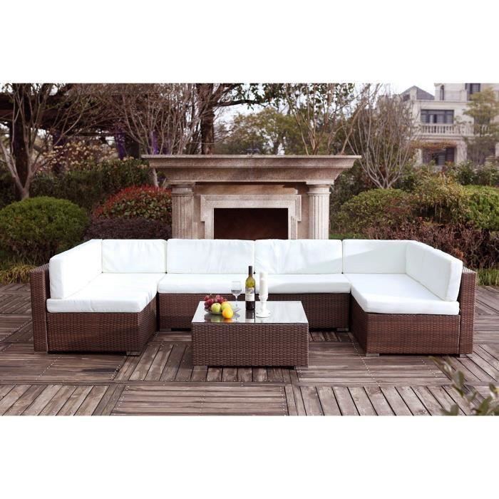 Salon De Jardin En Resine Tressee 6 Personnes Achat Vente