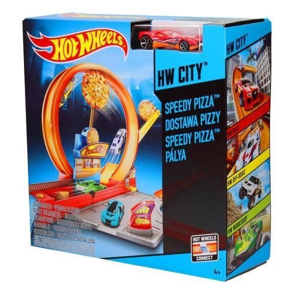 Hot wheels online speedy pizza playset