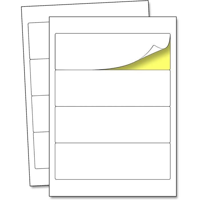 Lot De 10 Feuilles D'autocollants Papier De Riz A4 Pour Imprimante Laser - Étiquettes DIY Et Artisanat